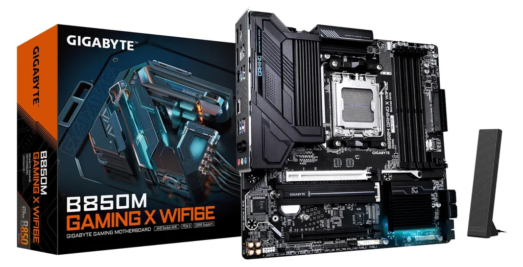 Carte mère gaming Gigabyte B850M GAMING X WIFI6E AM5 DDR5 pour PC