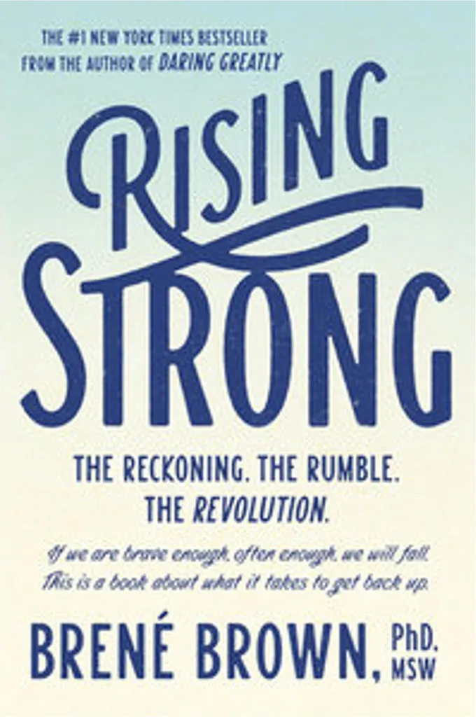Livre de psychologie Rising Strong avec guide pratique