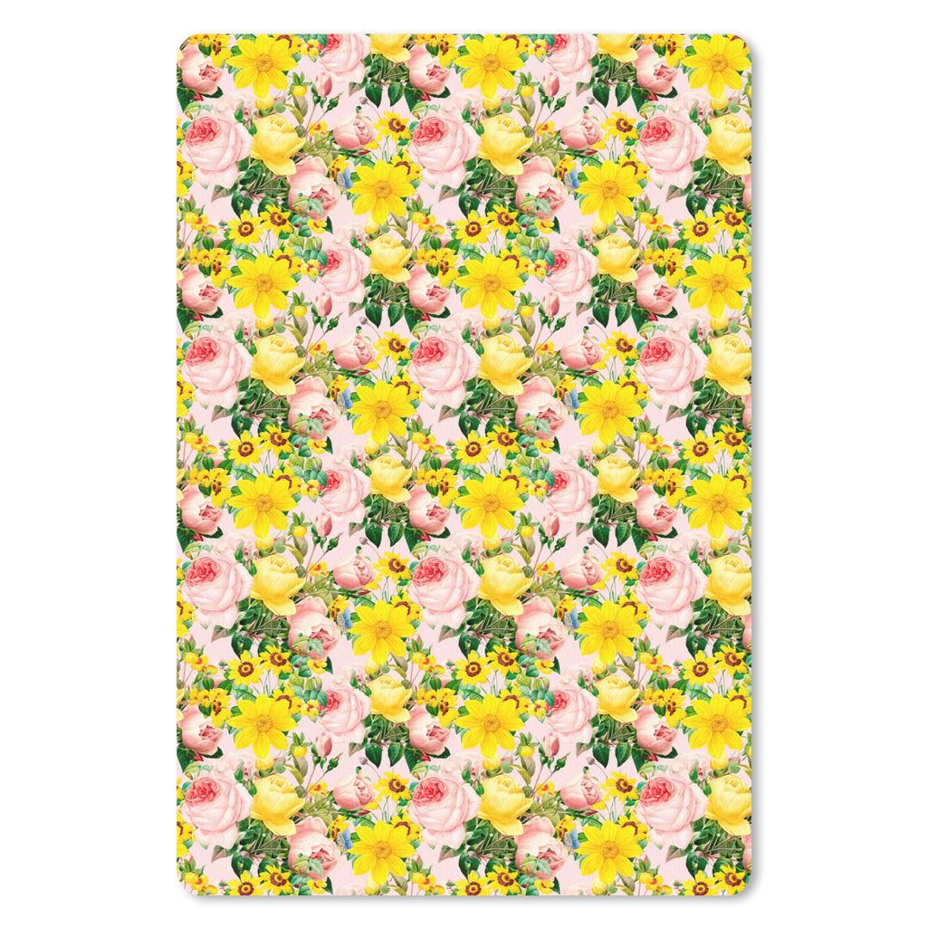 MuchoWow Mauspad Mousepad Blumen - Rosen - Frühling 40x60 cm - Mousepads - Maus Mat - Pad - Mausunterlage - Schreibtisch Accesoire
