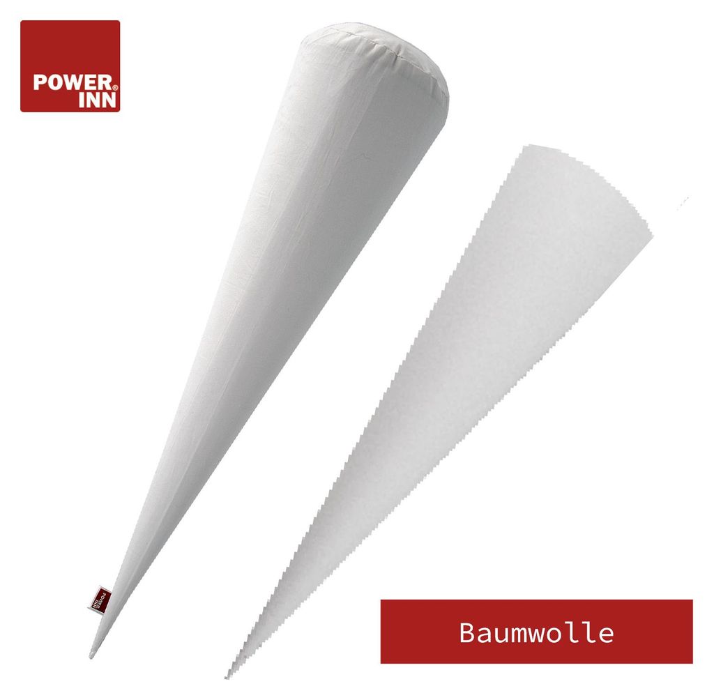 POWER INN Schultütenkissen Baumwolle ca. 70 cm + Papprohling 70 cm
