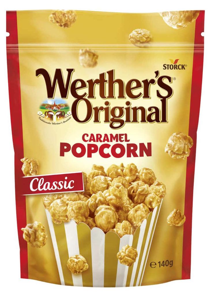 Werthers Original Caramel Popcorn Classico snack dolce e Immagine del prodotto 