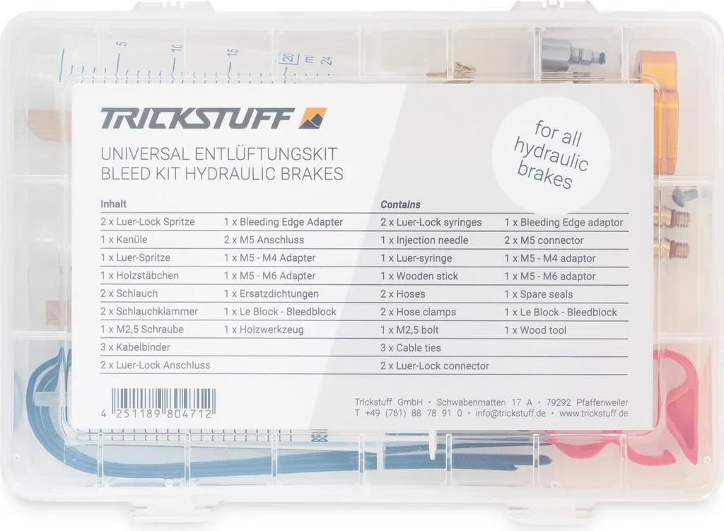 Kit de Purge Universel Trickstuff avec Embouts en Laiton et Seringues