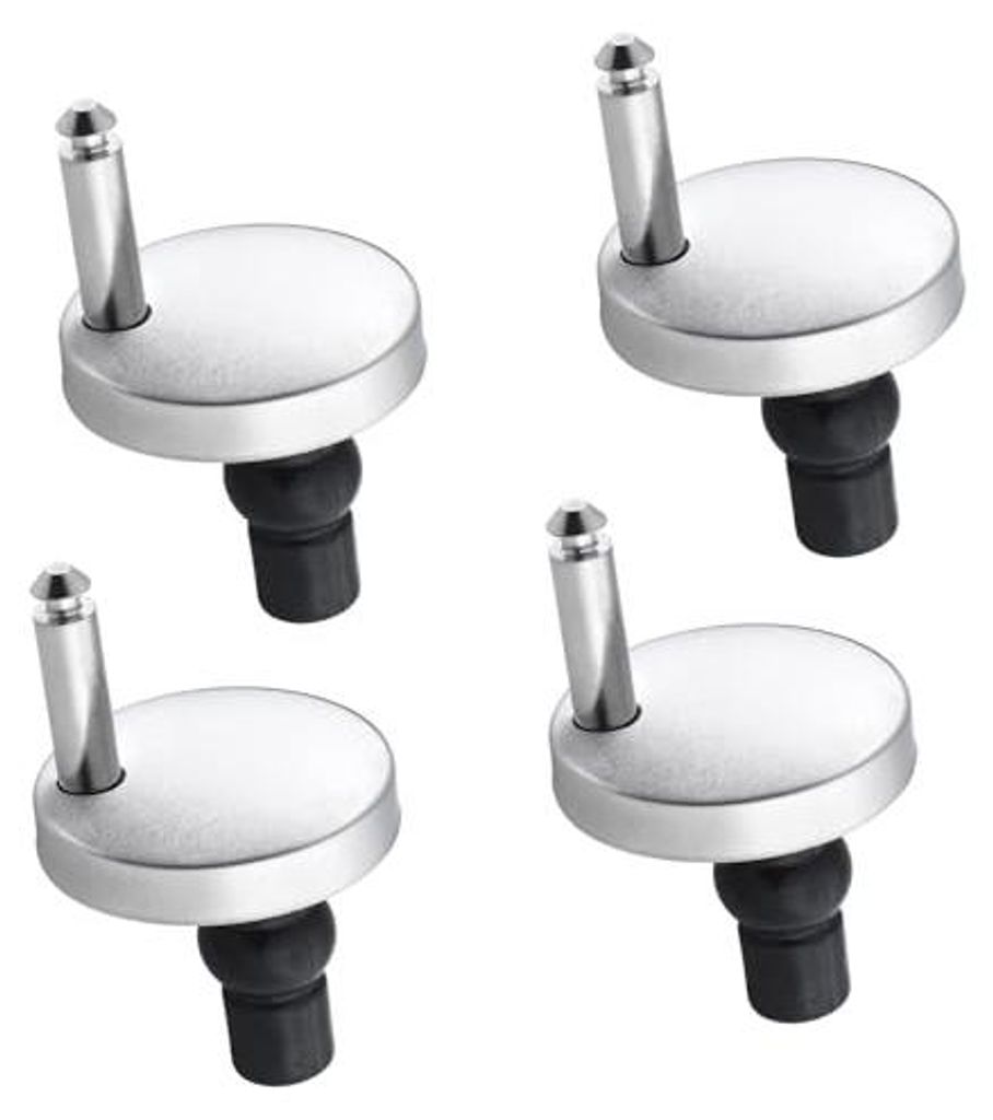 4PCS Universal Toilet Seat Fixings Kit,Heavy Duty Toilet Quick Release Fixings,Toilet Seat Hinge Replacement,Fittings for Soft Close Hinges Replace...
