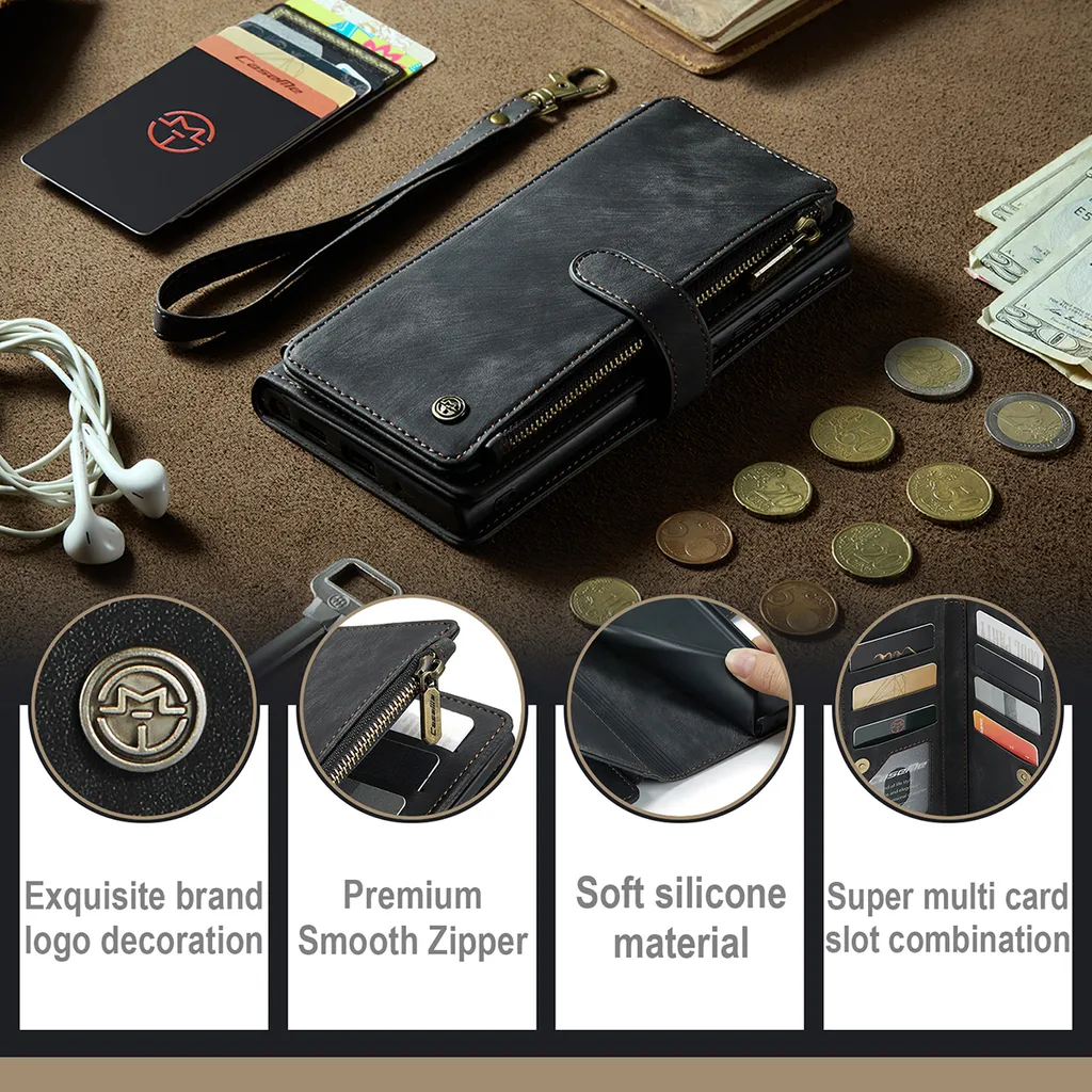 Custodia Google Pixel 8 Portafoglio in Pelle PU - Protezione Totale - 3