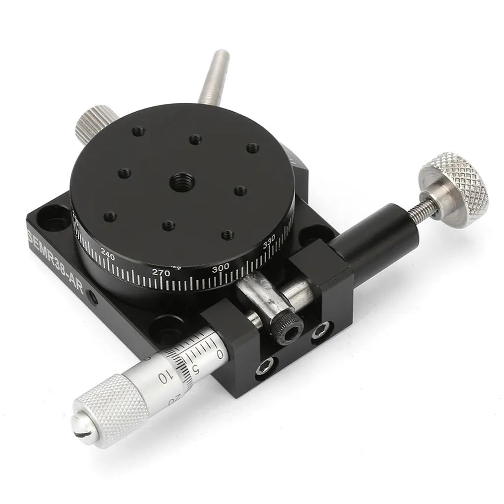 Plate-forme rotative manuelle pour alignement laser et mesure d'angle