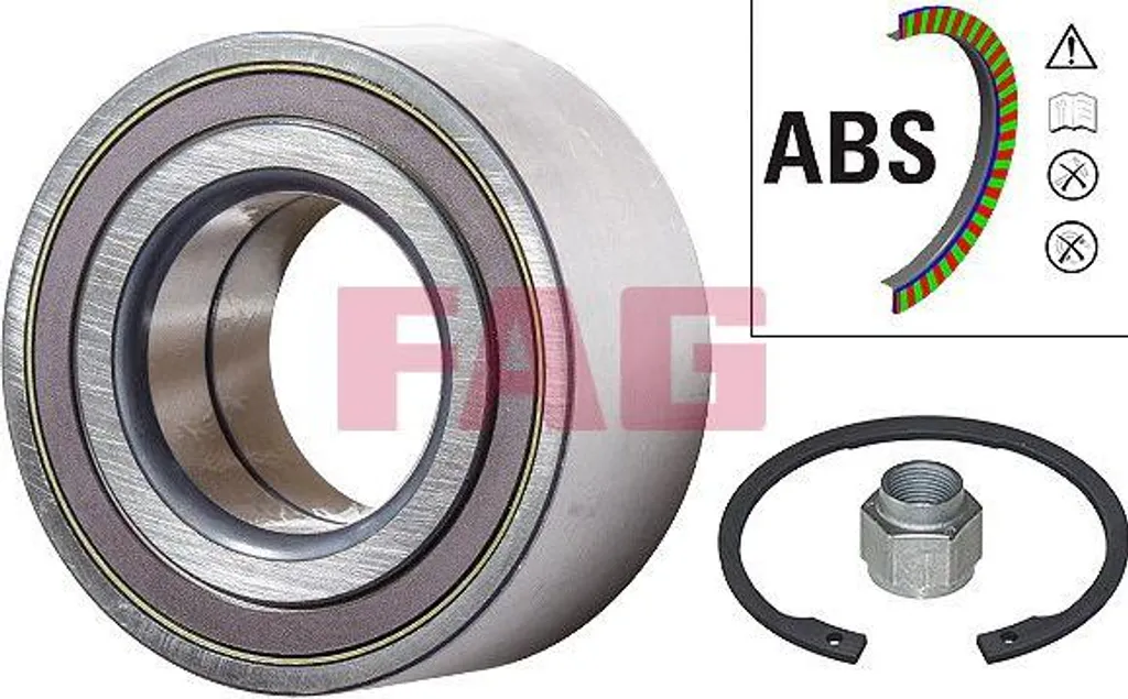 Solution jeu dans la roue Peugeot 206 : Roulement FAG OE 335099 complet