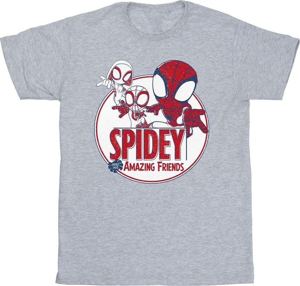 Marvel - "Spidey And His Amazing Friends" T-Shirt für Herren BI45539 (L) (Grau)