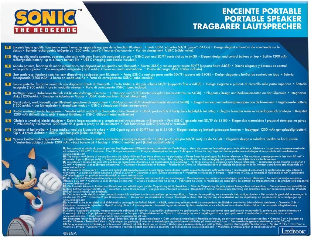 Speaker Bluetooth Sonic Tessuto - Audio Professionale e Compatto - 5