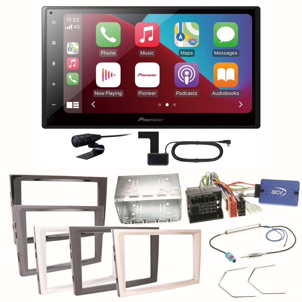 Pioneer SPH-DA160DAB CarPlay Einbauset für Opel Astra H Produktbild 