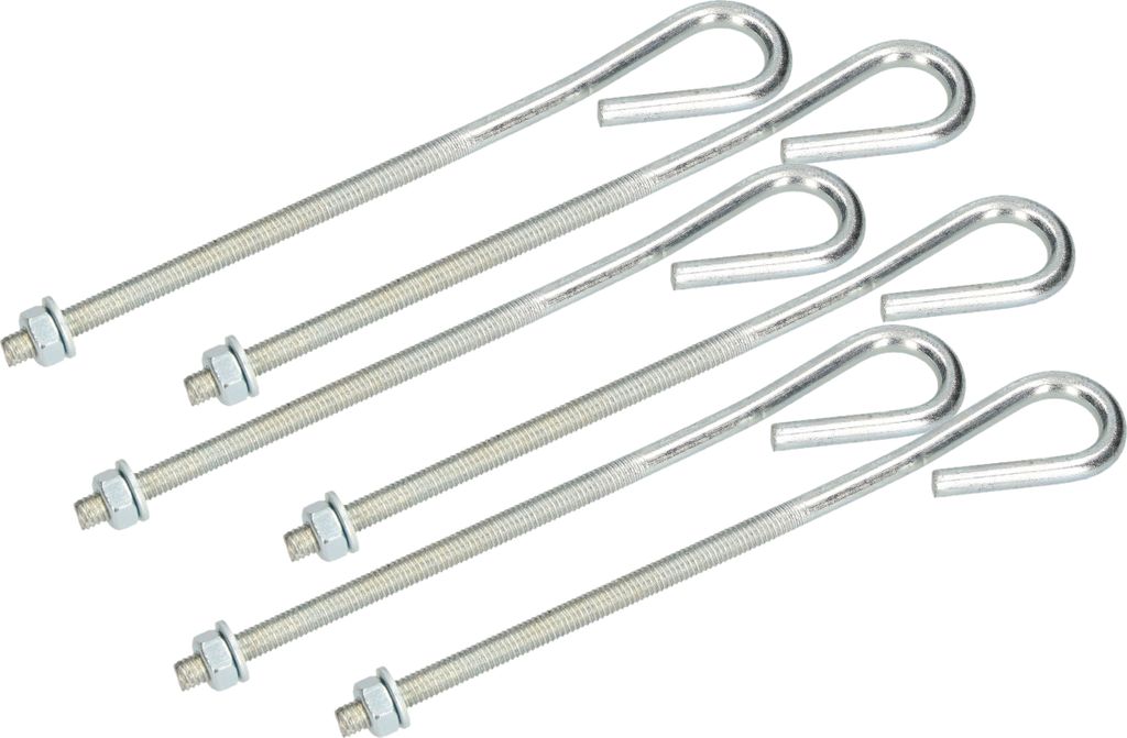 KOTARBAU® Kit de 6 tendeurs filetés M6 150mm pour tendre Image du produit 