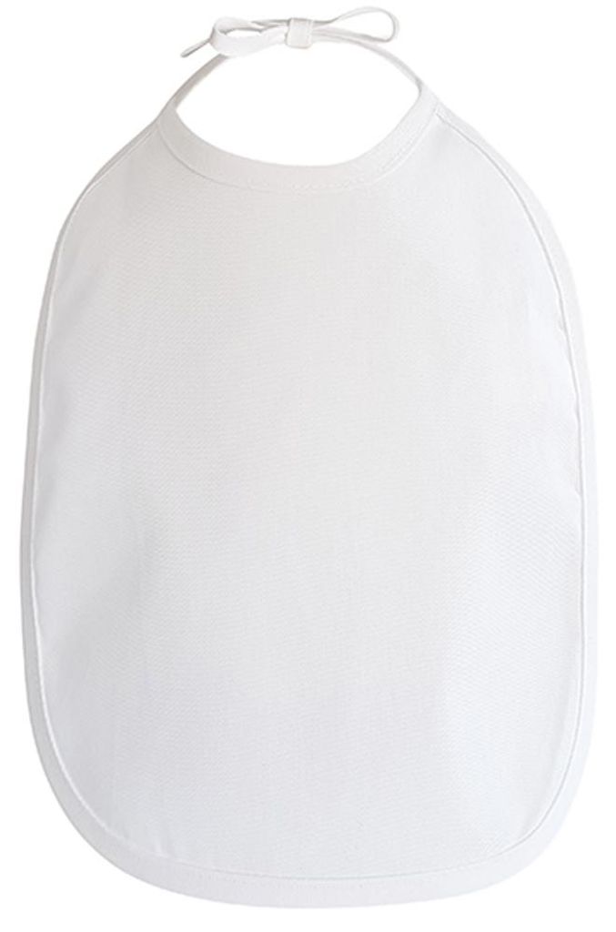 Link Kids Wear - Baby Unifarben - Lätzchen LT3826 (Einheitsgröße) (Weiß)