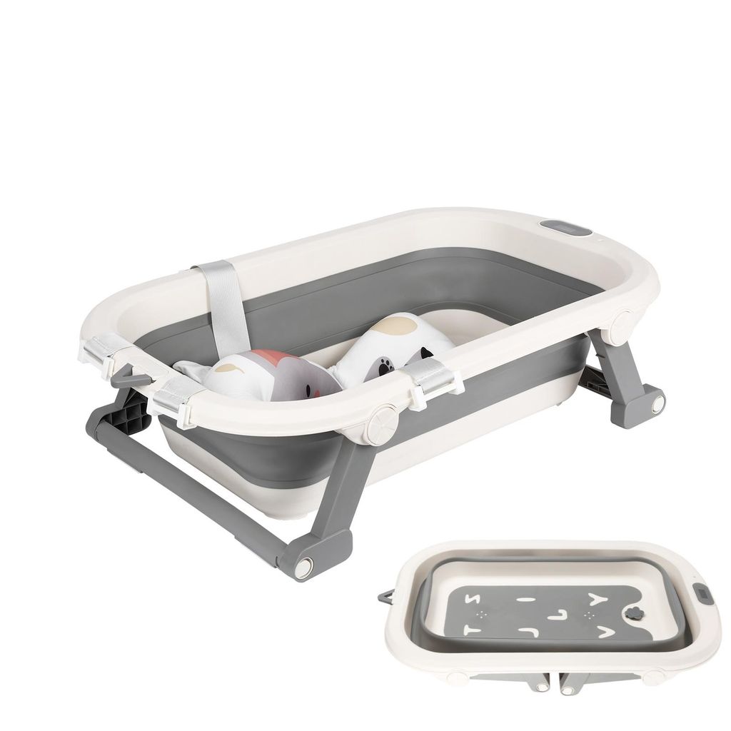 Baignoire pour bébé Pliable avec thermomètre et coussin de Image du produit 