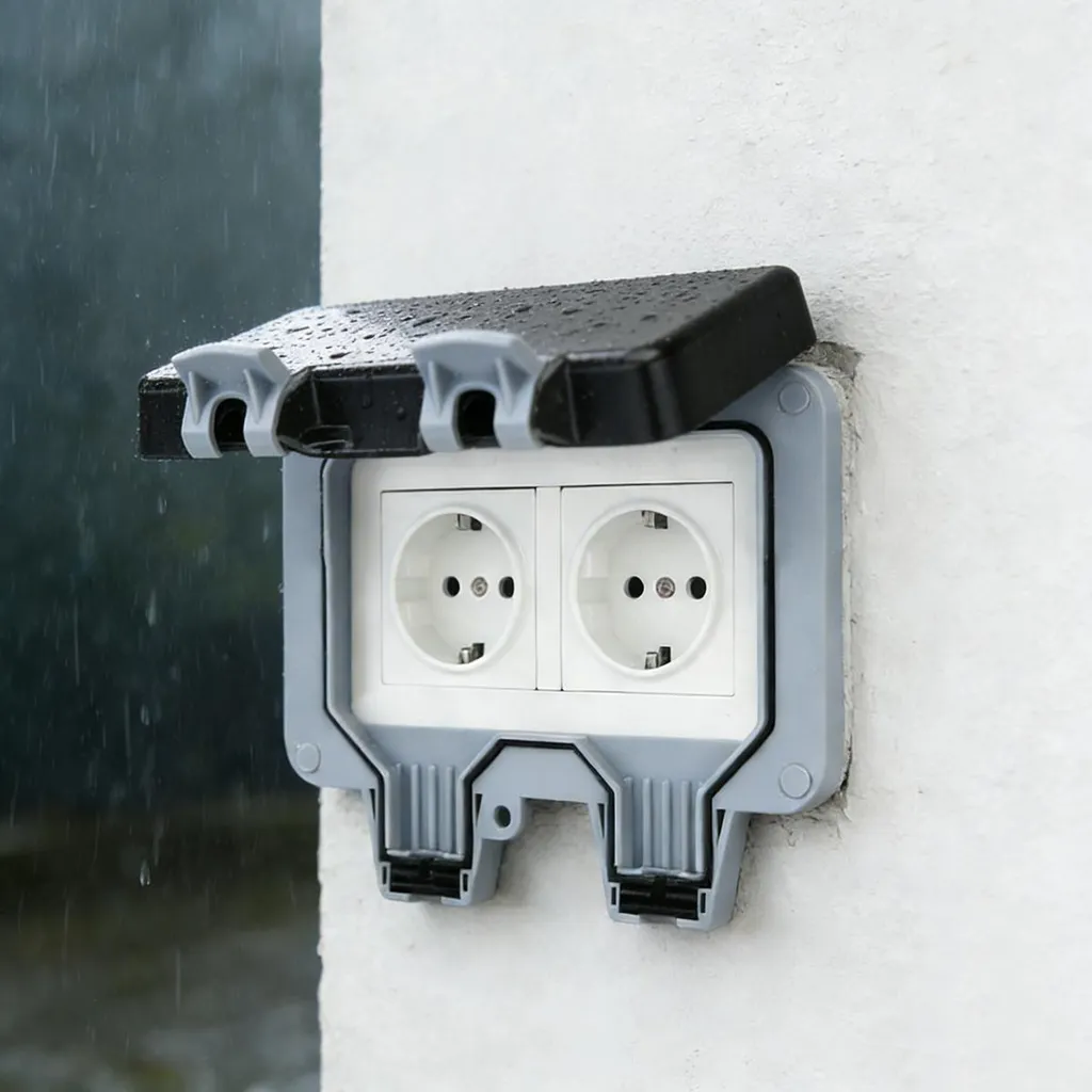 Prise extérieure étanche IP66 : stop aux courts-circuits avec l'eau