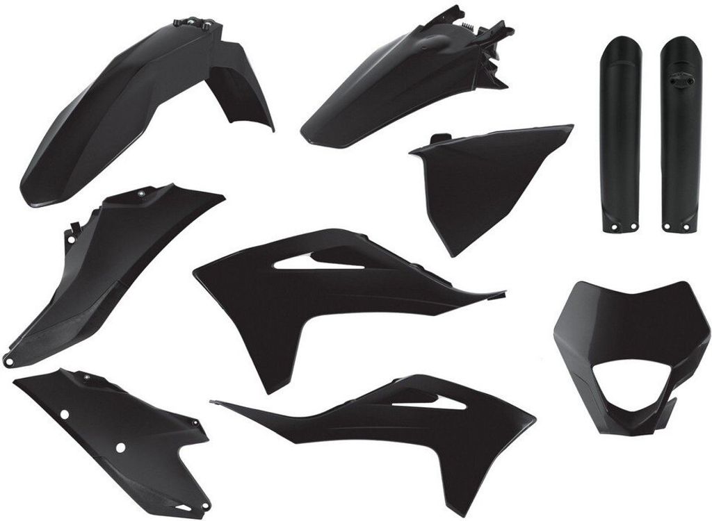 POLISPORT Plastic Kit Black Gas Gas EC