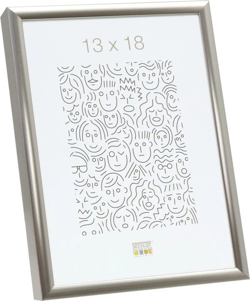Cadre Maarii S024 titane 30x40 cm - Finition aluminium brossé chic