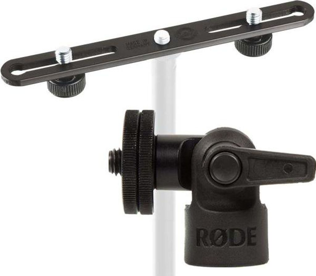 K&M 23550 Stereo Bar mit Rode Pivot Adapter