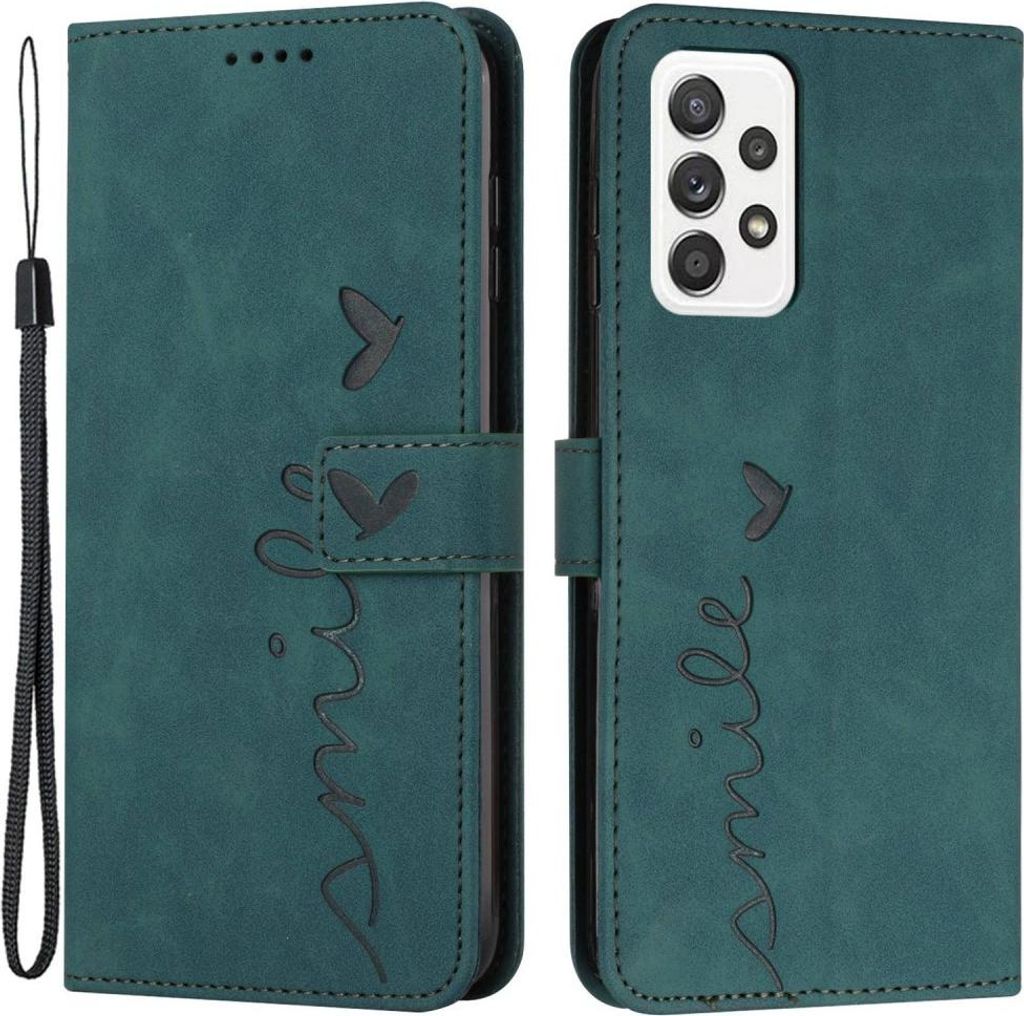 Samsung Galaxy A53 Hülle - Coverup Smile Klapphülle - Grün