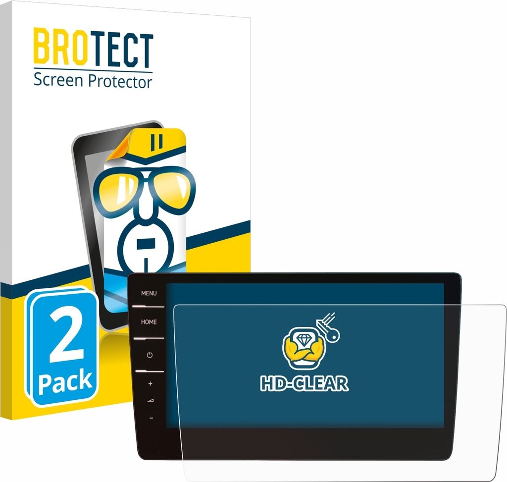 2x Für Volkswagen Tiguan Allspace 2019 Discover Pro 9.2" 2019 Schutzfolie BROTECT Displayschutz Display Schutz Folie Klar Transparent