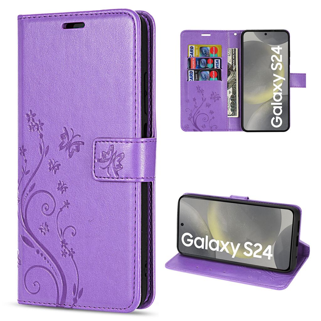 Hülle für Samsung Galaxy S24 Handyhülle Handy Tasche Wallet Produktbild 
