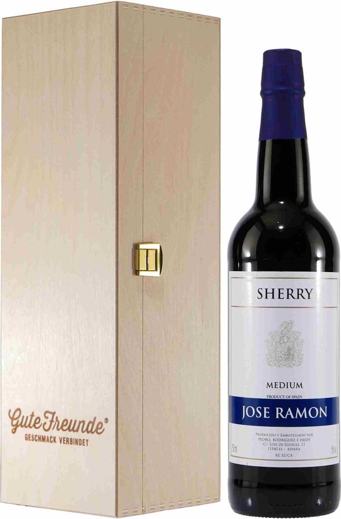 Jose Ramon Sherry -Medium- mit Geschenk-Holzkiste