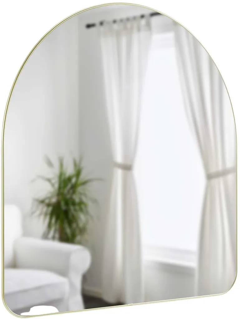 Miroir mural Hubba Umbra en laiton doré 86x91 cm - Modèle 1017061-104 - 5