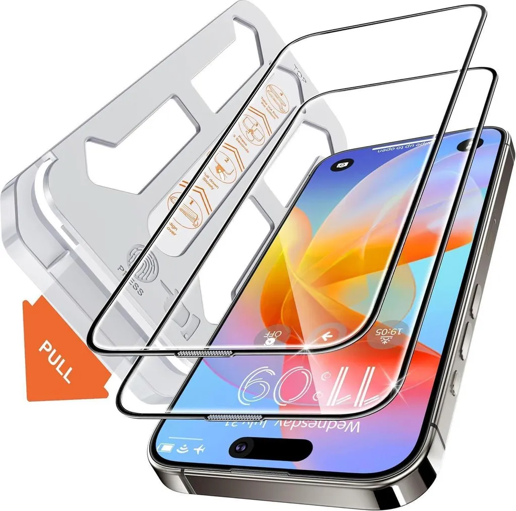 Offerta 2x Vetro iPhone 15 Plus/14 Pro Max/16 Plus 9H Antigraffio