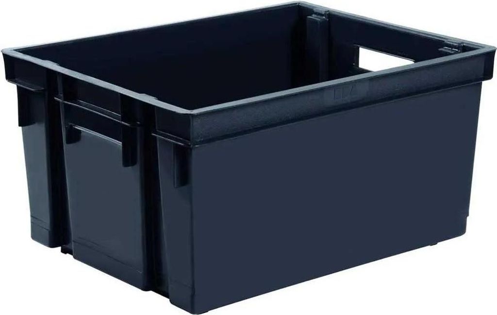 EDA Lagerkiste anthrazit - Kunststoff - 30L - 44 x 35 x 24 cm