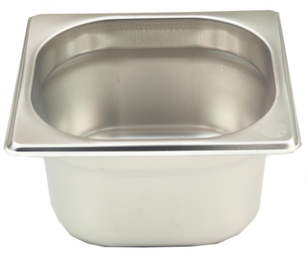 GN Behälter Gastronorm 1/6 100 mm aus Edelstahl GVK ECO