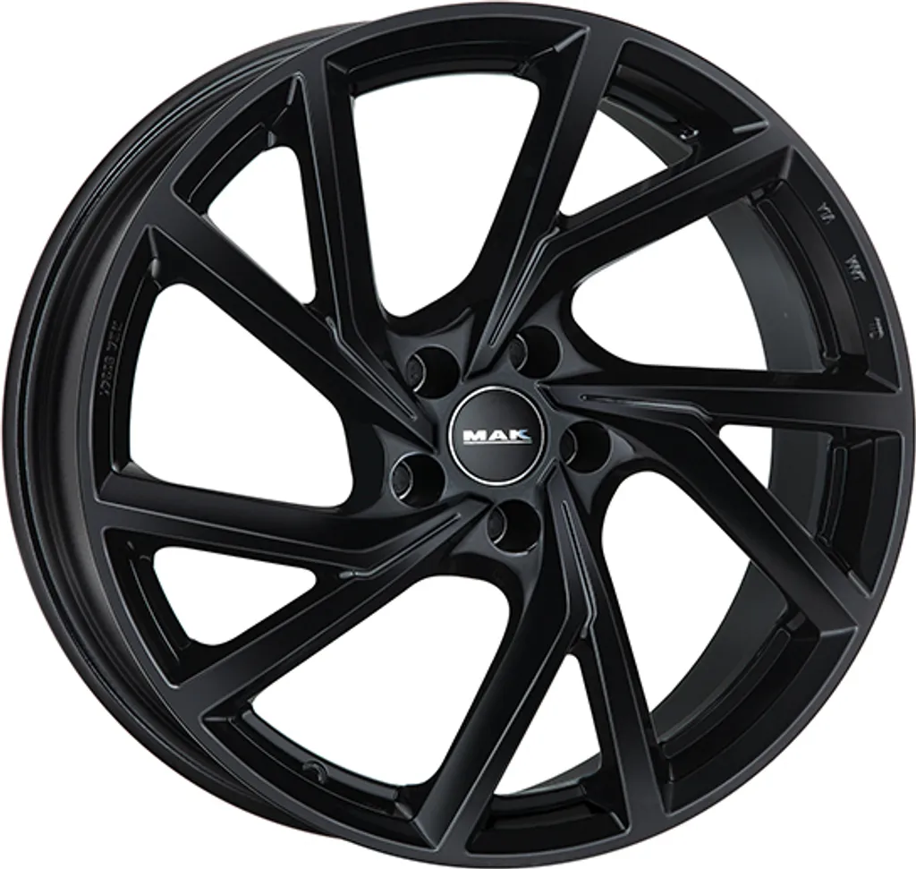 Jantes sport MAK KASSEL 7.5x17 Noir Brillant 5x112 ET40 look agressif