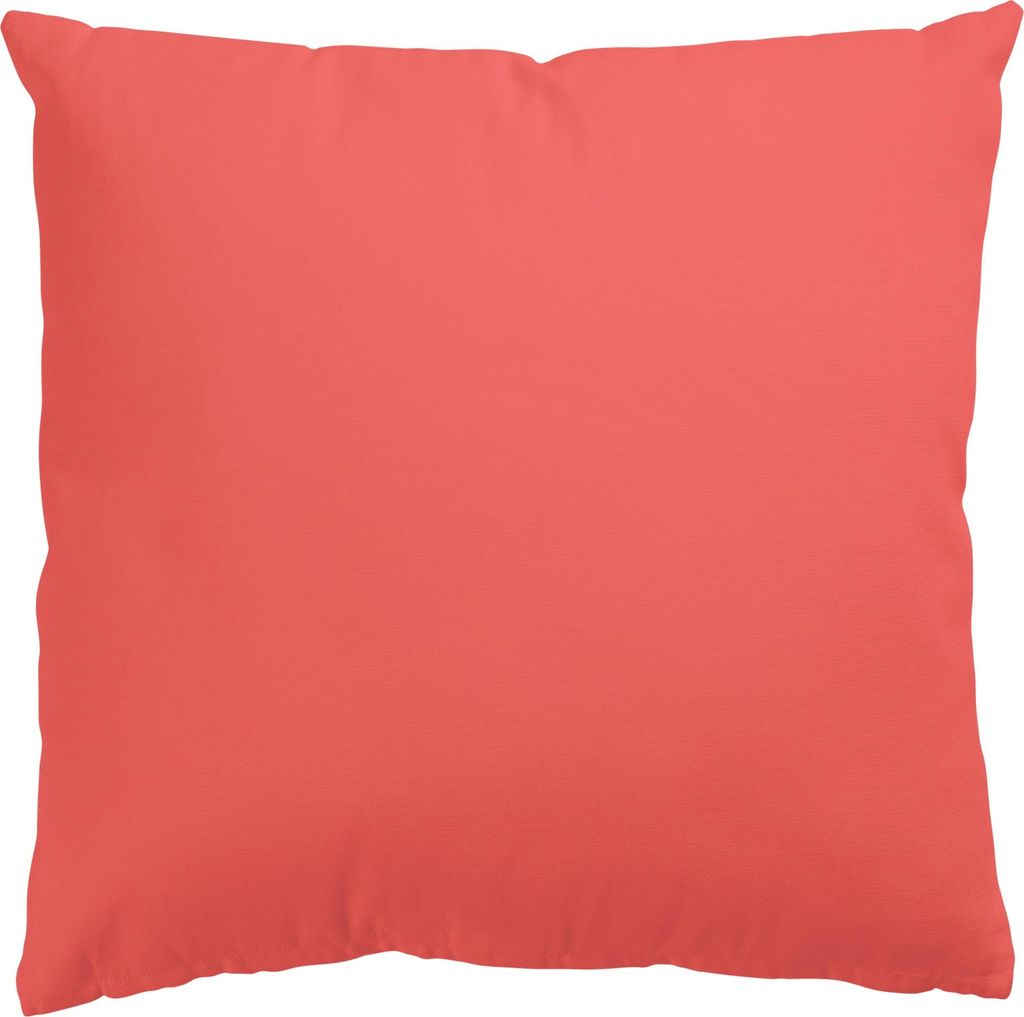 Dekokissen mit Motiv draußen / Outdoor Zierkissen waschbar Design rot Unifarben Sofakissen ohne Füllung