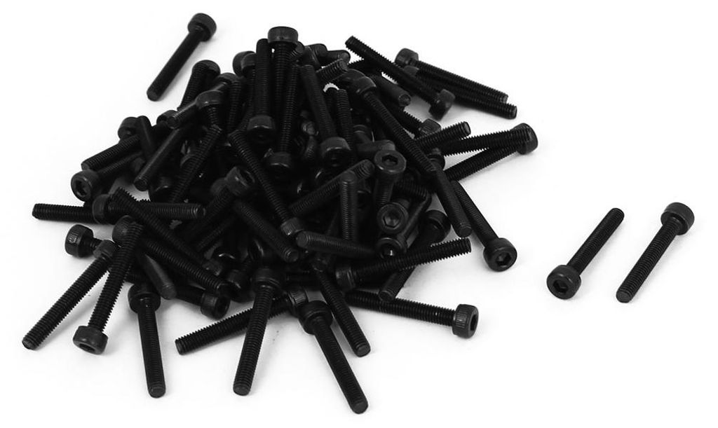 100 Stš¹ck M3x20mm Zylinderschrauben Legierter Stahl Schraubkappe Maschinenschrauben Innensechskant Schraube Gewindeschrauben