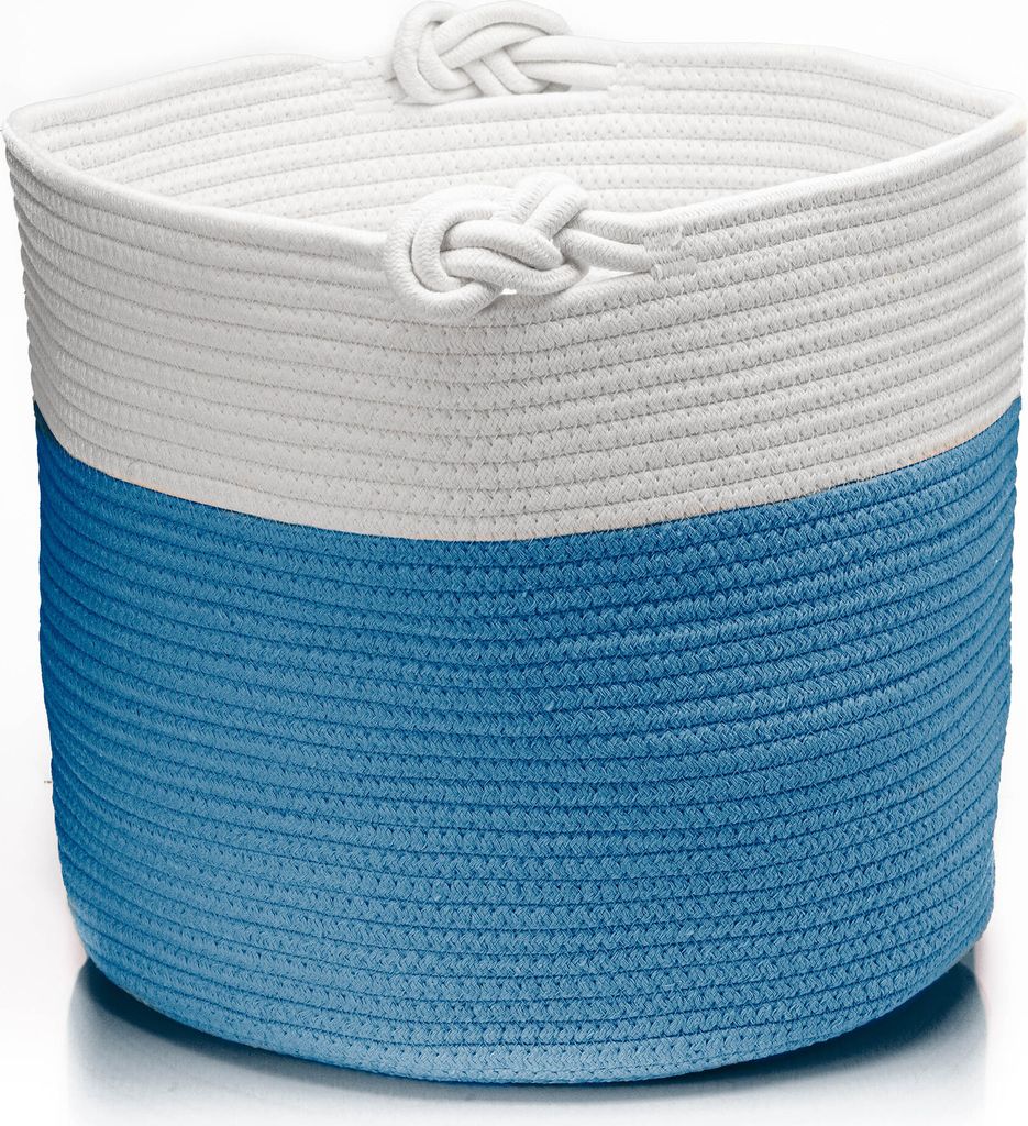 Wäschekorb 55x35cm | blau - EOL