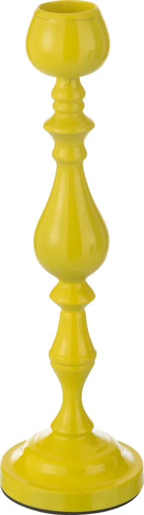 Bougeoir Monarchy J-Line en métal jaune Small pour une déco royale