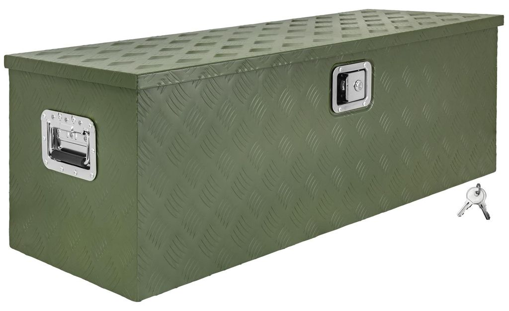 Deichselbox Grün Werkzeugkasten Truckbox Alu Box Anhänger Produktbild 