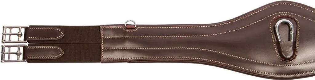 Sangle anatomique Harry's Horse Deluxe marron 135 cm avec élastiques