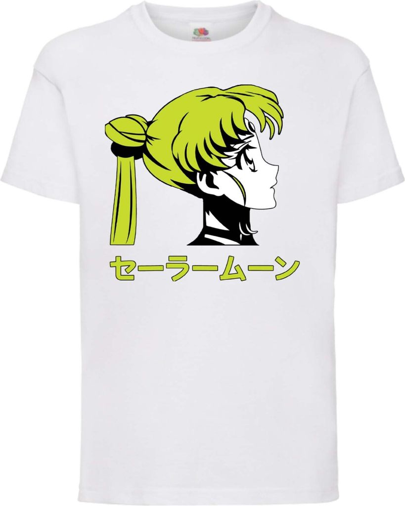 Kinder T-Shirt Sailor Anime Manga Moon 03, 9-11 Jahr - 140 / Weiß