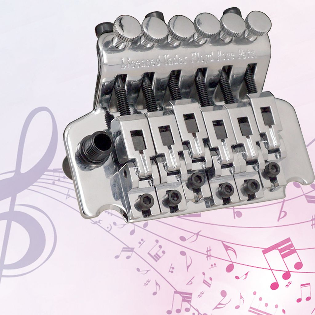 Double Locking Tremolo System Bridge E-Gitarre Teile Instrumentenzubehör