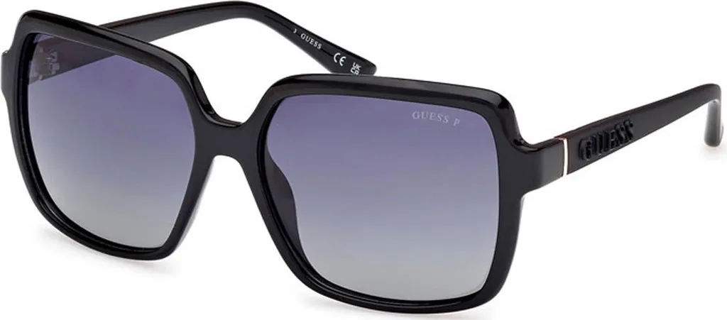 Lunettes de soleil Guess Polarisées Noir GU00157 Verres Smoke Shaded