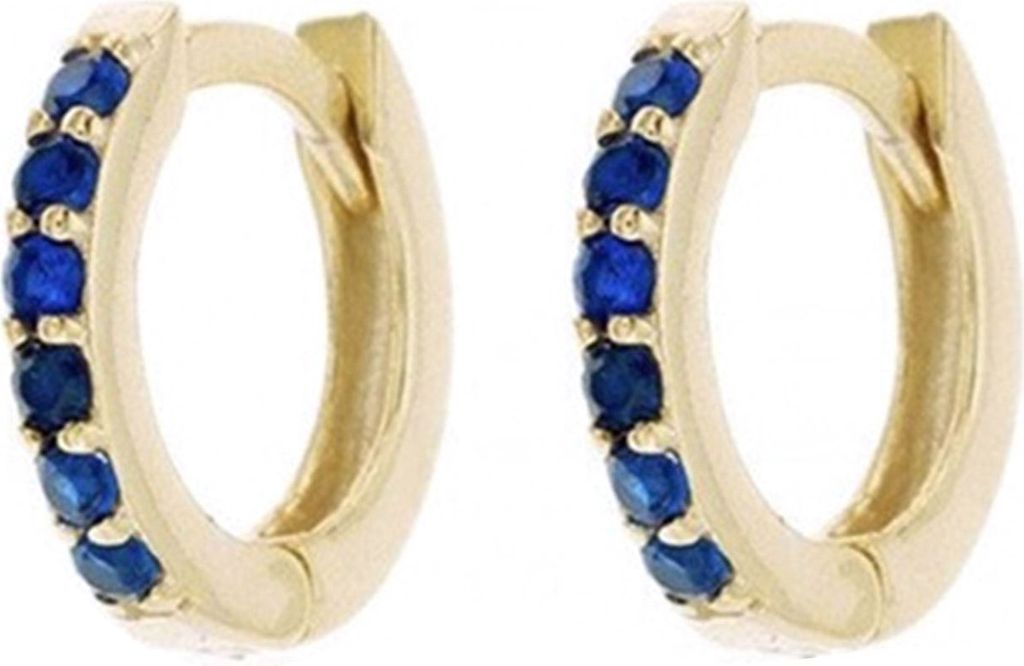 1 Paar Creolen für Damen, rund, glänzend, mit Strasssteinen, hautfreundlich, Kreis, Piercing, Damenohrringe für Dating-Blau