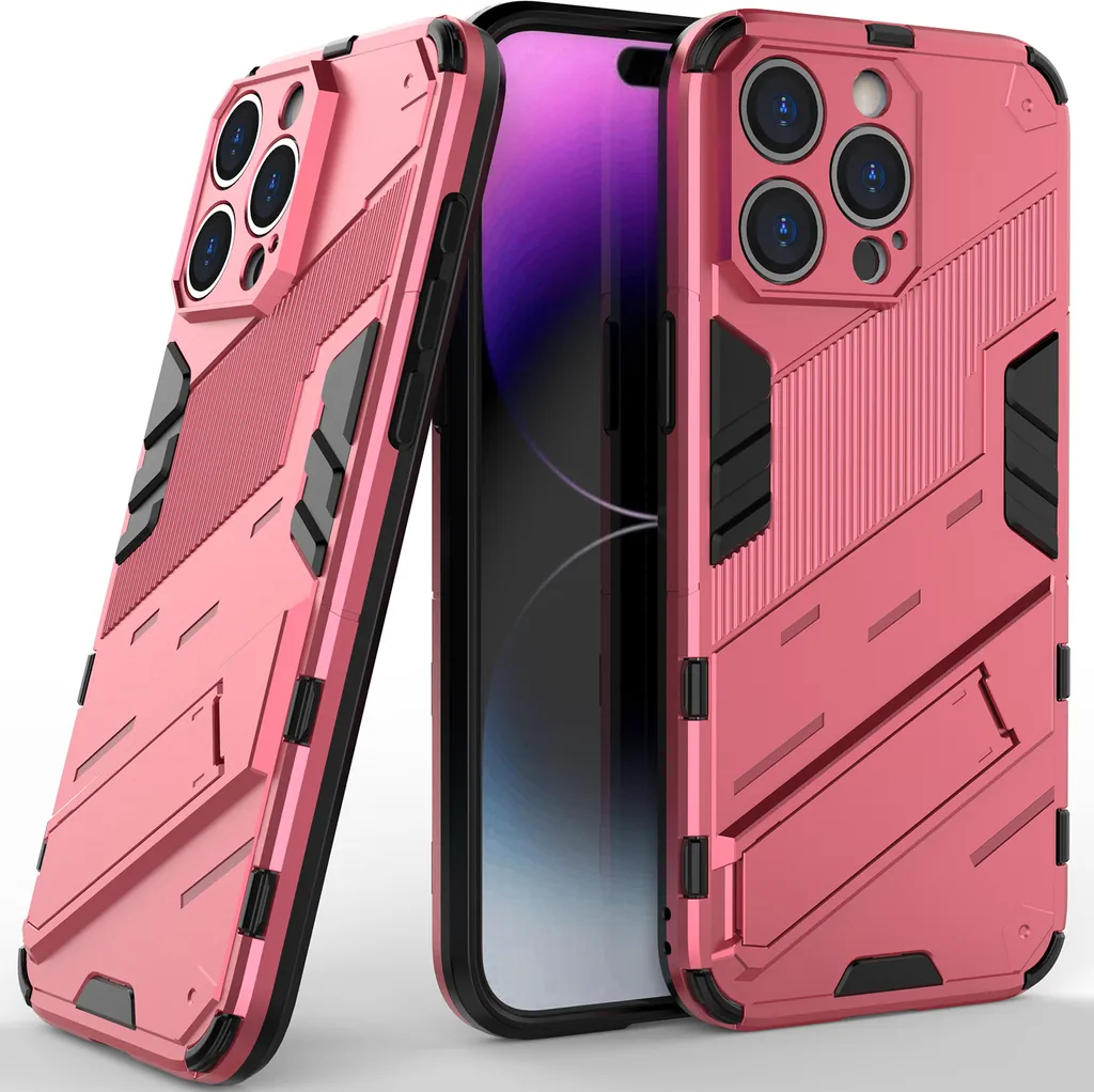 Cover iPhone 14 Pro Max Rosa Antiurto - Protezione Bambini e Cadute