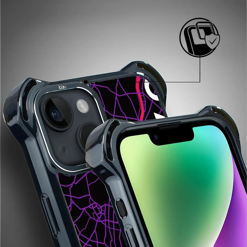 Coque iPhone 14 Plus MagSafe Antichoc avec Plan de Tokyo par IBIZU