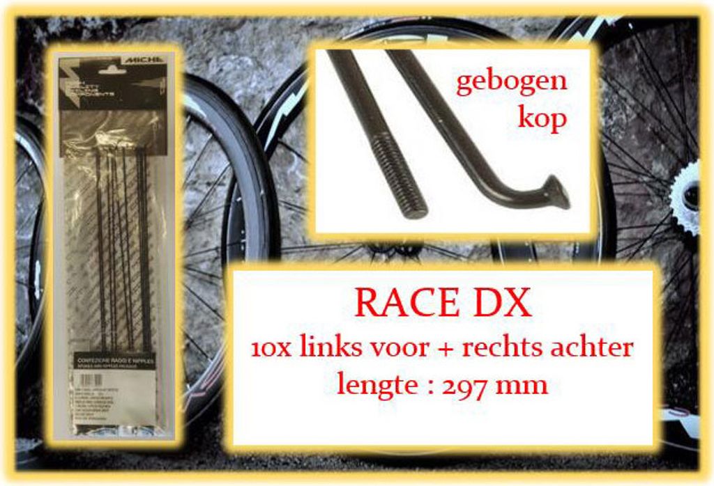 Miche Spaak+Nip. 10x LV+Ra Race DX