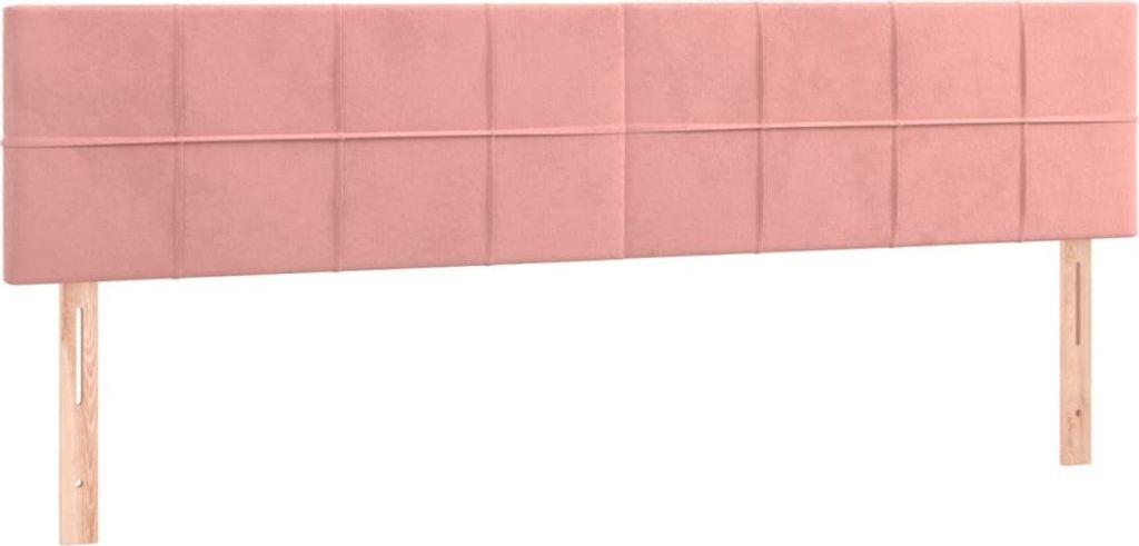 Kopfteile Rosa 200x5x78/88 cm Samt