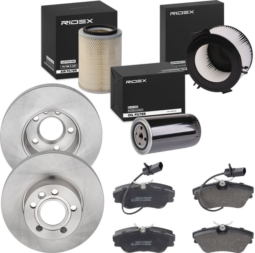 RIDEX Inspektionspaket Filterset für VW Transporter IV Bus (70B, 70C, 7DB, 7DK, 70J, 70K, 7DC, 7DJ) Transporter IV Kastenwagen (70A, 70H, 7DA, 7DH)