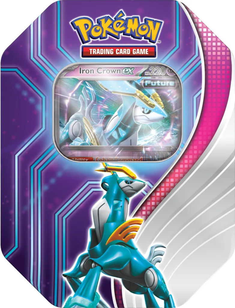 Tin Pokémon Paradox Destinies 2024 - Iron Boulder ex + 5 Boosters