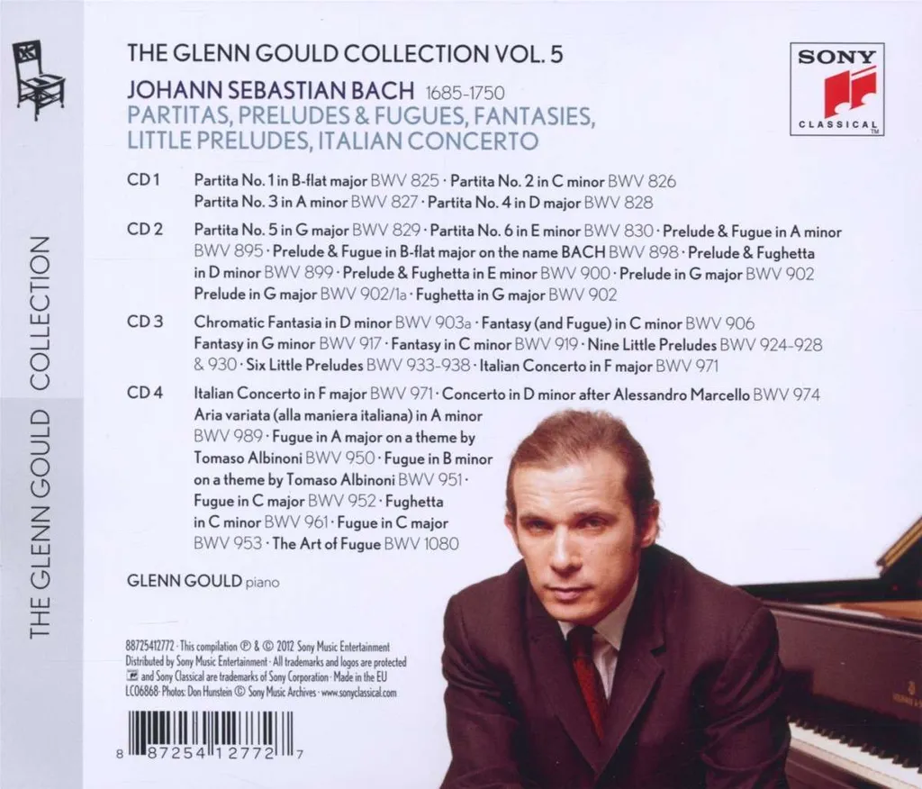 Bach : 6 Partitas BWV 825-830 Coffret Glenn Gould Collection Vol. 5 CD