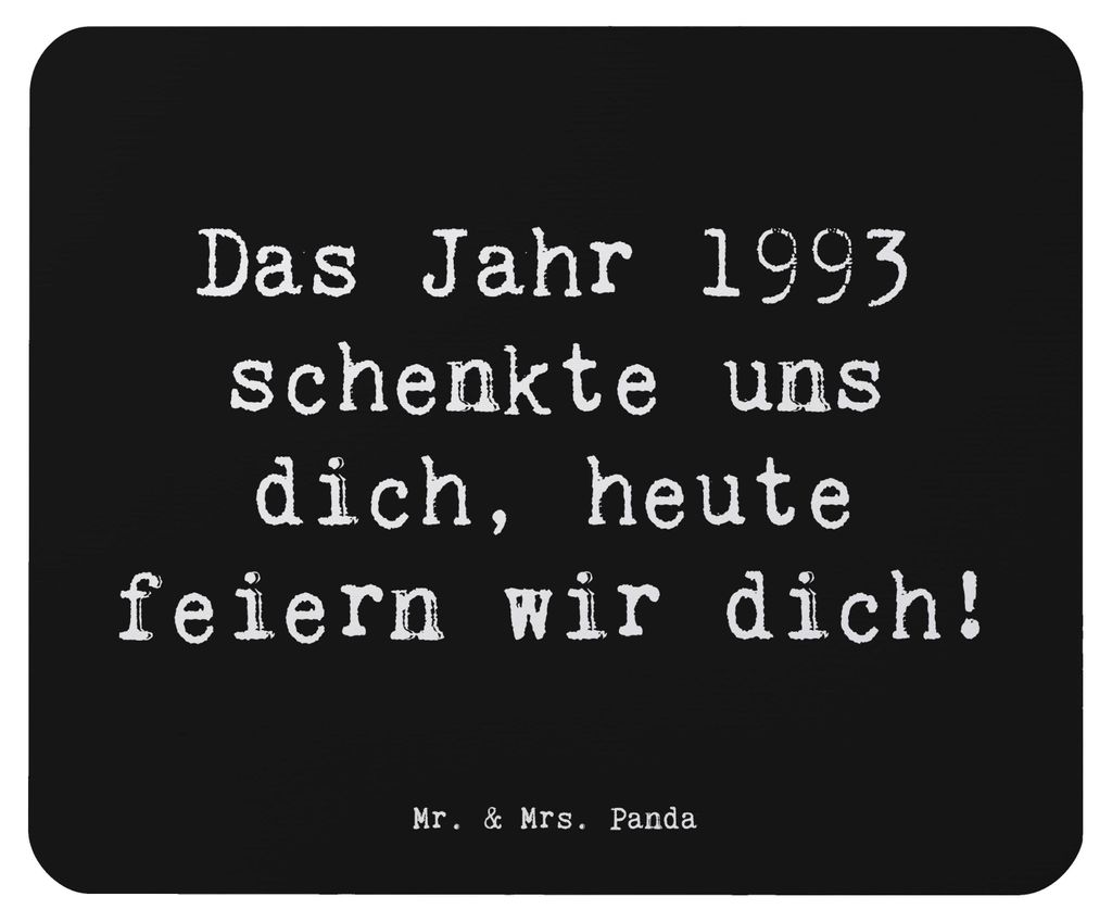 Mr. & Mrs. Panda Mouse Pad Spruch 1993 Geburtstag - Schwarz - Geschenk, besondere Anlässe, mauspad pc, Happy Birthday, Jubiläum, Mousepad, feiern...