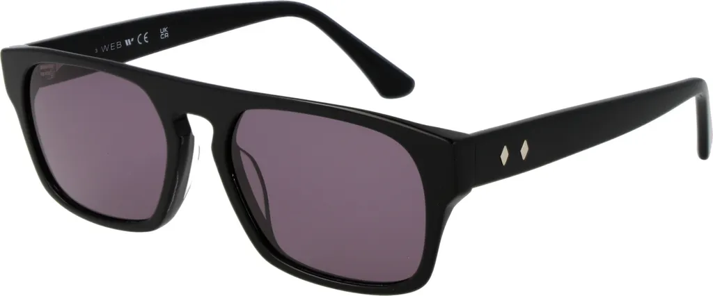 Lunettes de soleil Web WE0359 01A 54 unie noir pour homme et femme
