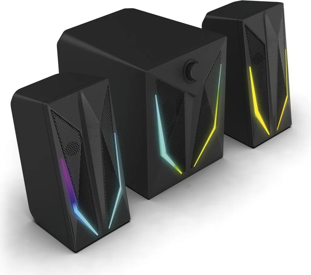 Système Audio BLAST-R 621 Gaming avec Caisson en Bois et Basses Boostées