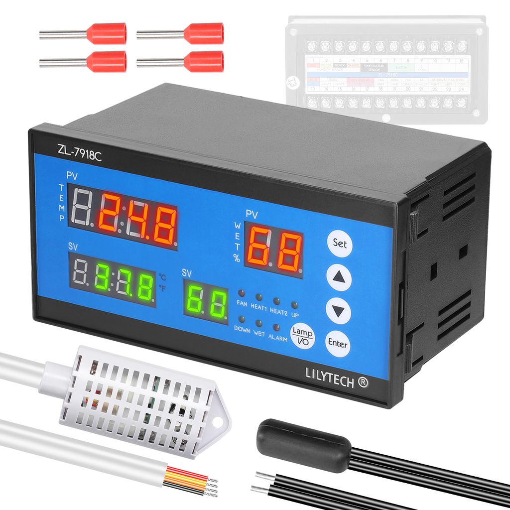 Intelligente Eier-Inkubator-Steuerung, multifunktionales automatisches Inkubator-Eier-Brutkontrollsystem, Inkubationstemperatur- und Luftfeuchtigke...
